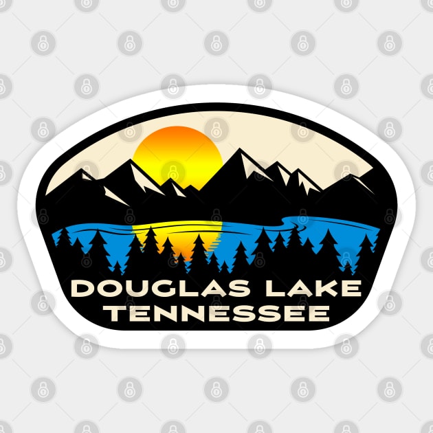 Douglas Lake Tennessee Sticker by TravelTime